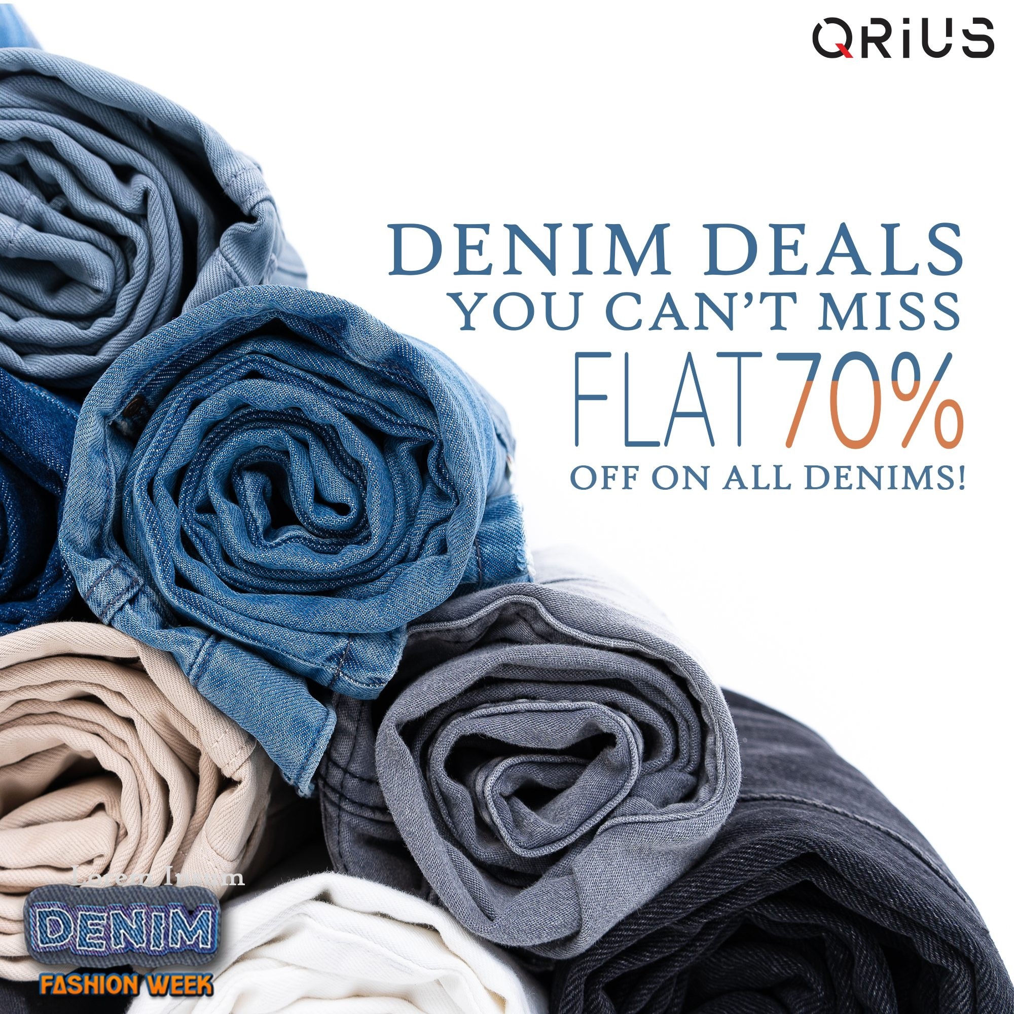 70% Off on Denim - Available Online & In-Store | QRIUS