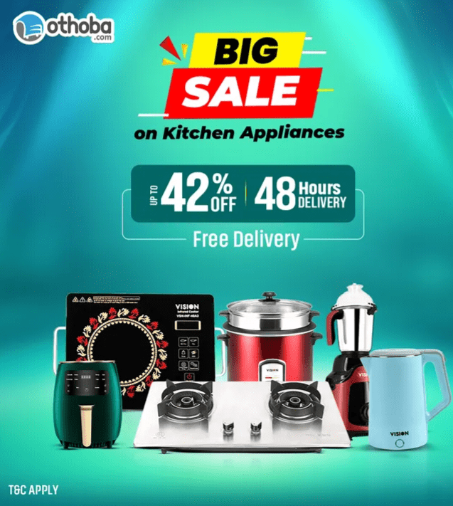 Othoba.com Offer: Kitchen Appliances - Up to 42% Off | Free Delivery | 0% EMI | Coupon Code